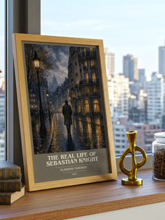 The Real Life of Sebastian Knight book cover poster colour and style options – Vladimir Nabokov book art
