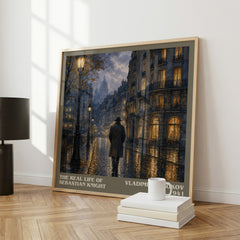 The Real Life of Sebastian Knight literary art print colour and style options – Vladimir Nabokov book art