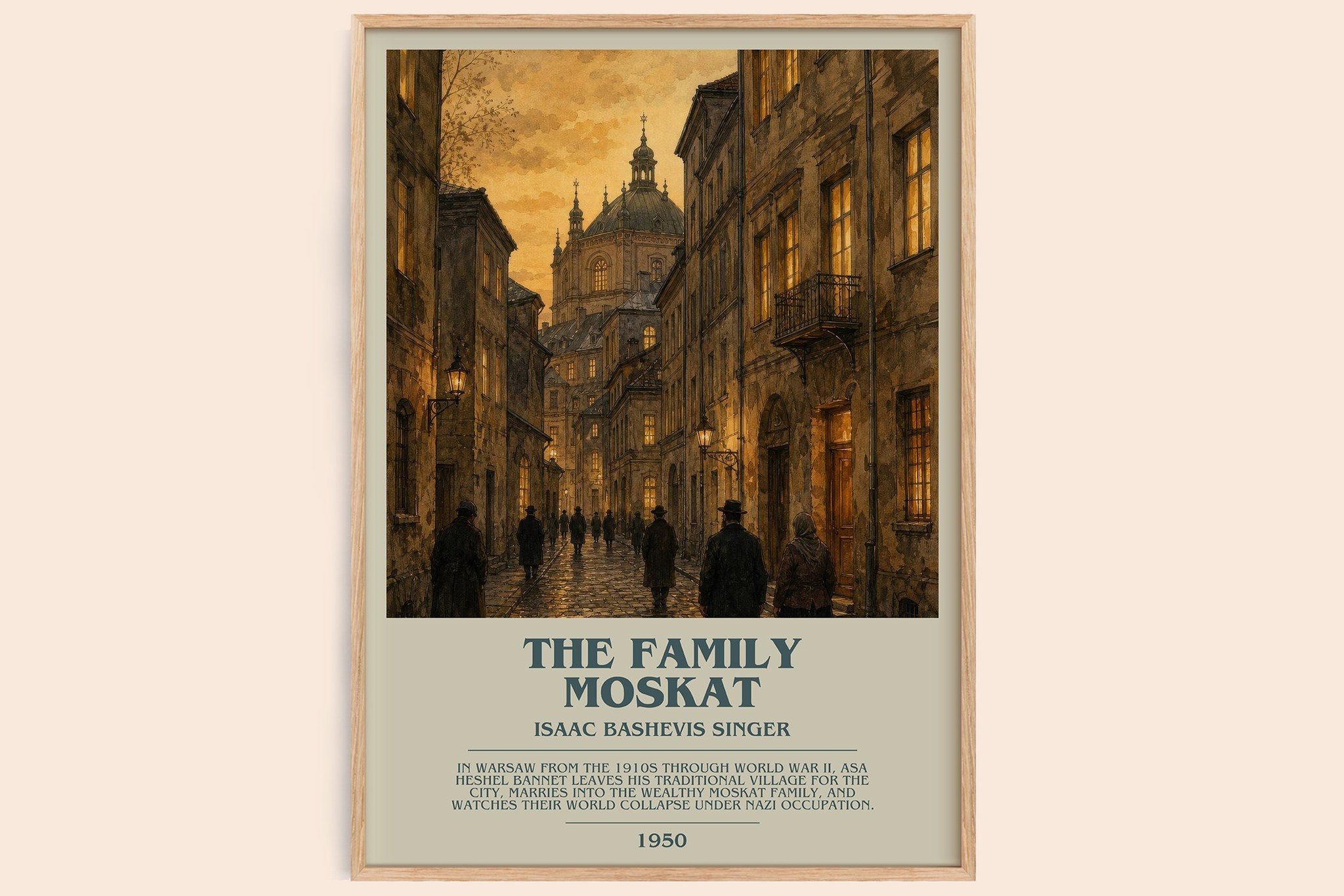 The Family Moskat Bookish Wall Art by Isaac Bashevis Singer