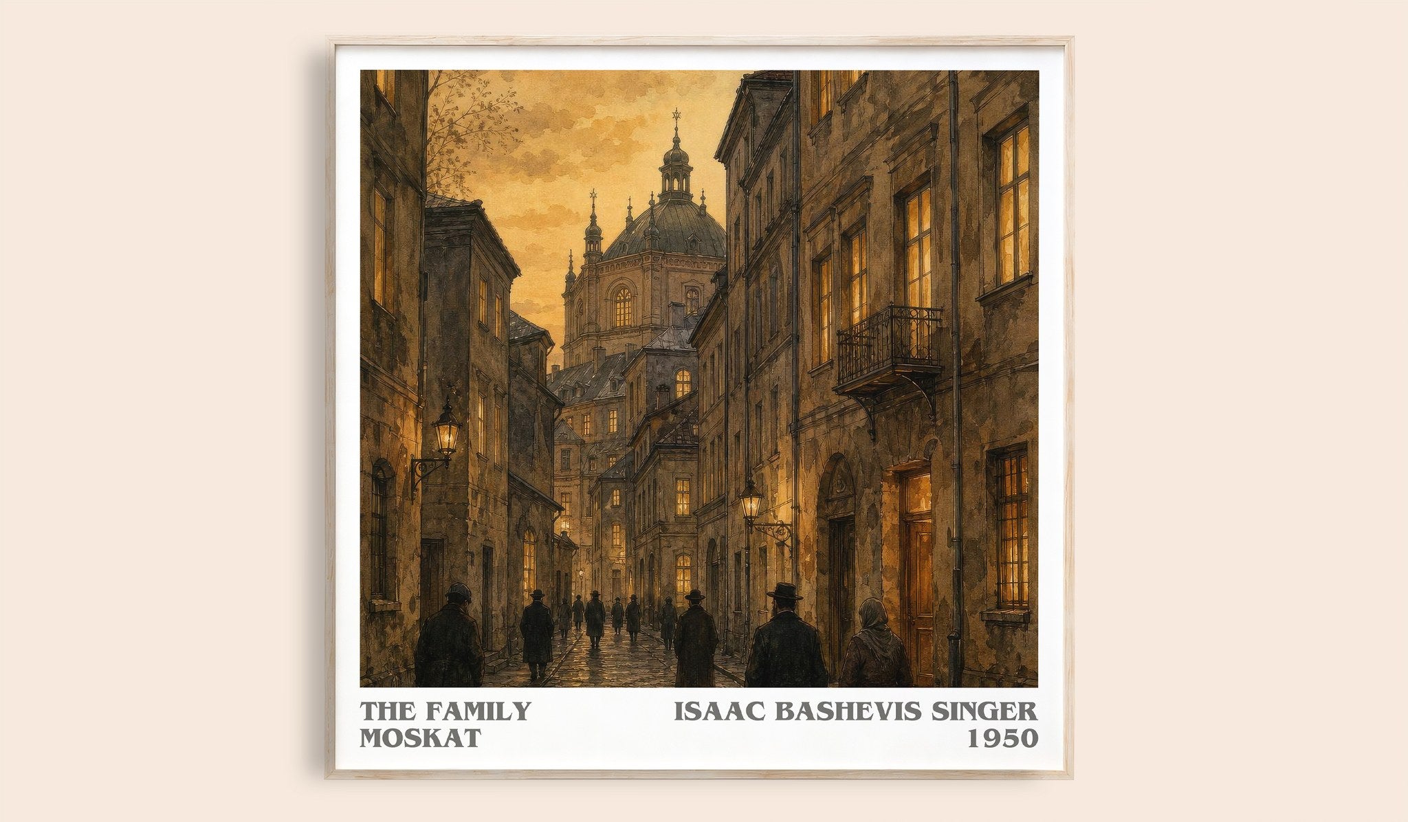 The Family Moskat Literary Art Print by Isaac Bashevis Singer