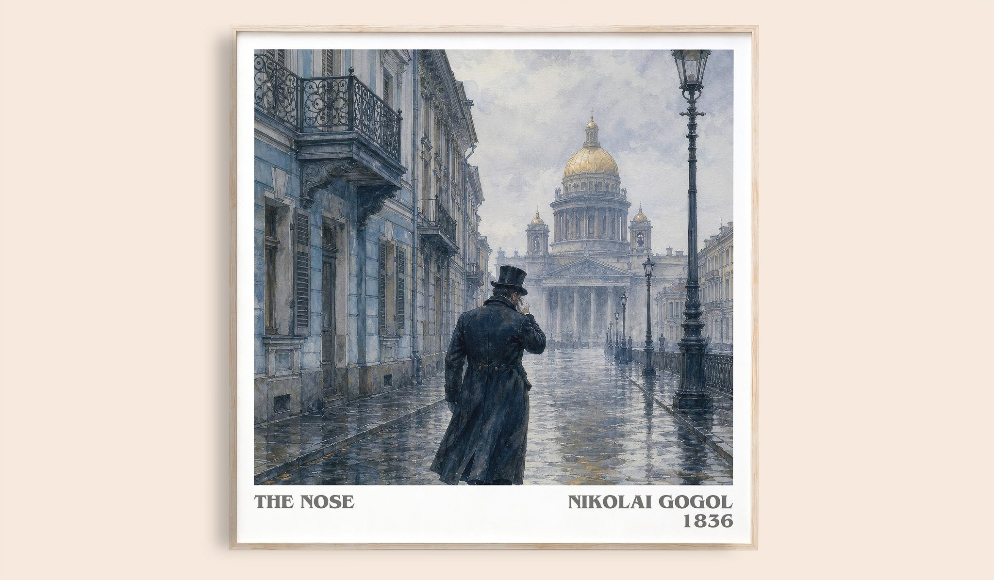 The Nose Literary Art Print by Nikolai Gogol