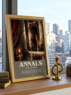 Annals bookish poster colour and style options – Cornelius Tacitus book art
