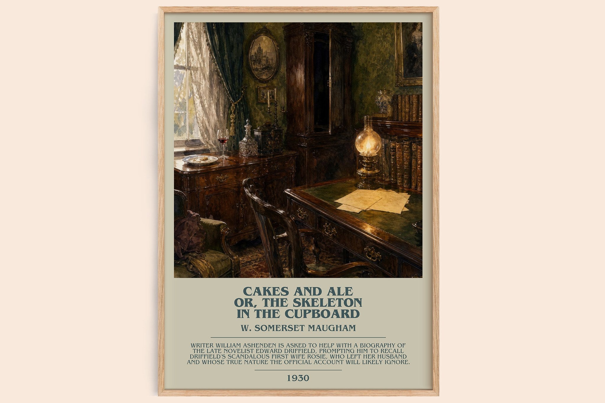 Cakes And Ale Or, The Skeleton In The Cupboard Bookish Wall Art by W. Somerset Maugham