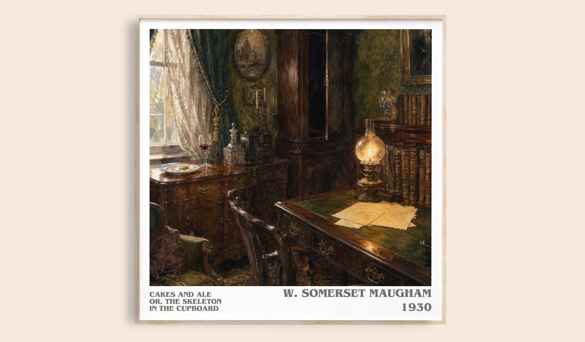 Cakes And Ale Or, The Skeleton In The Cupboard Literary Art Print by W. Somerset Maugham