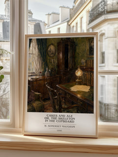 Cakes And Ale Or, The Skeleton In The Cupboard book cover poster colour and style options – W. Somerset Maugham book art