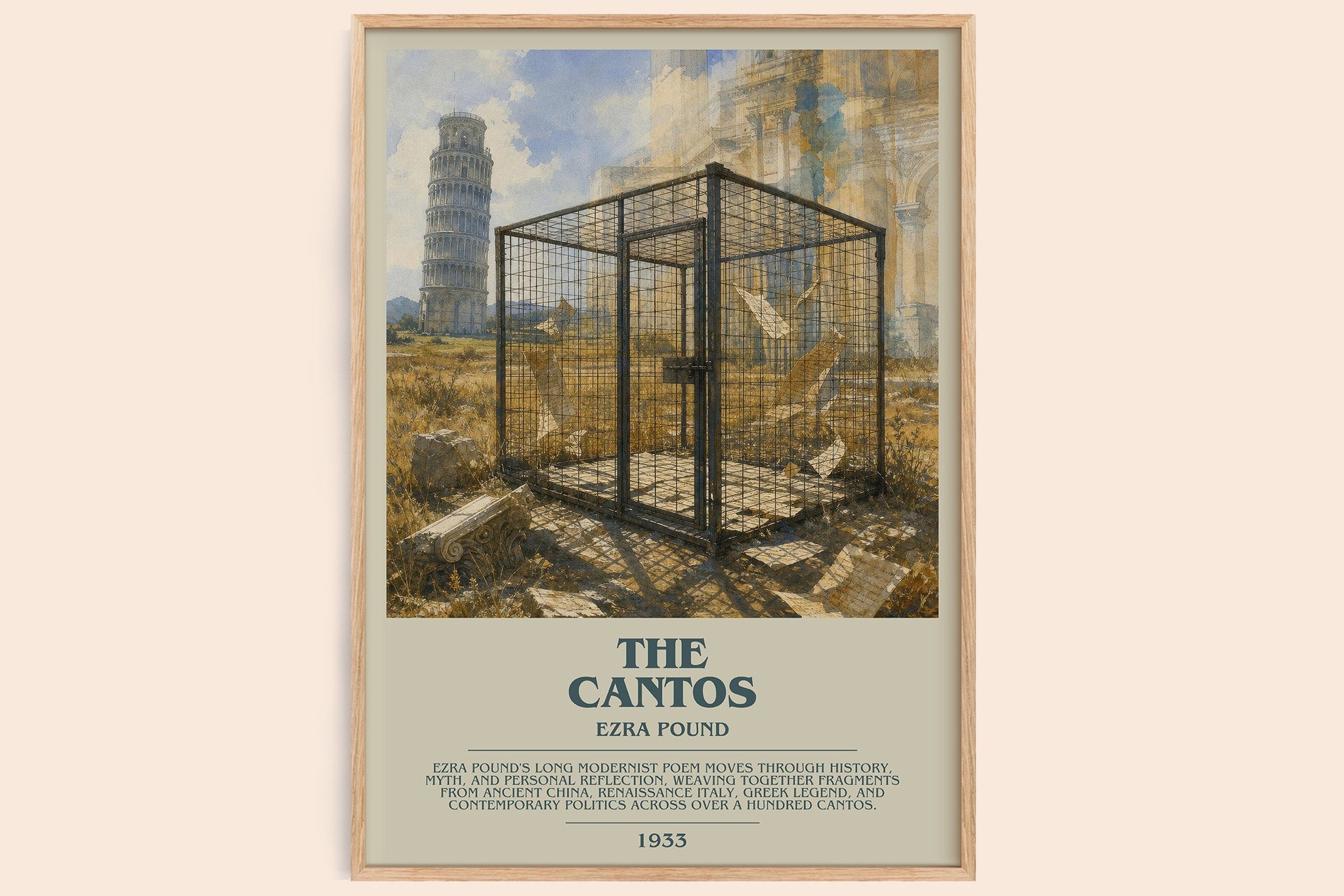 The Cantos Bookish Wall Art by Ezra Pound