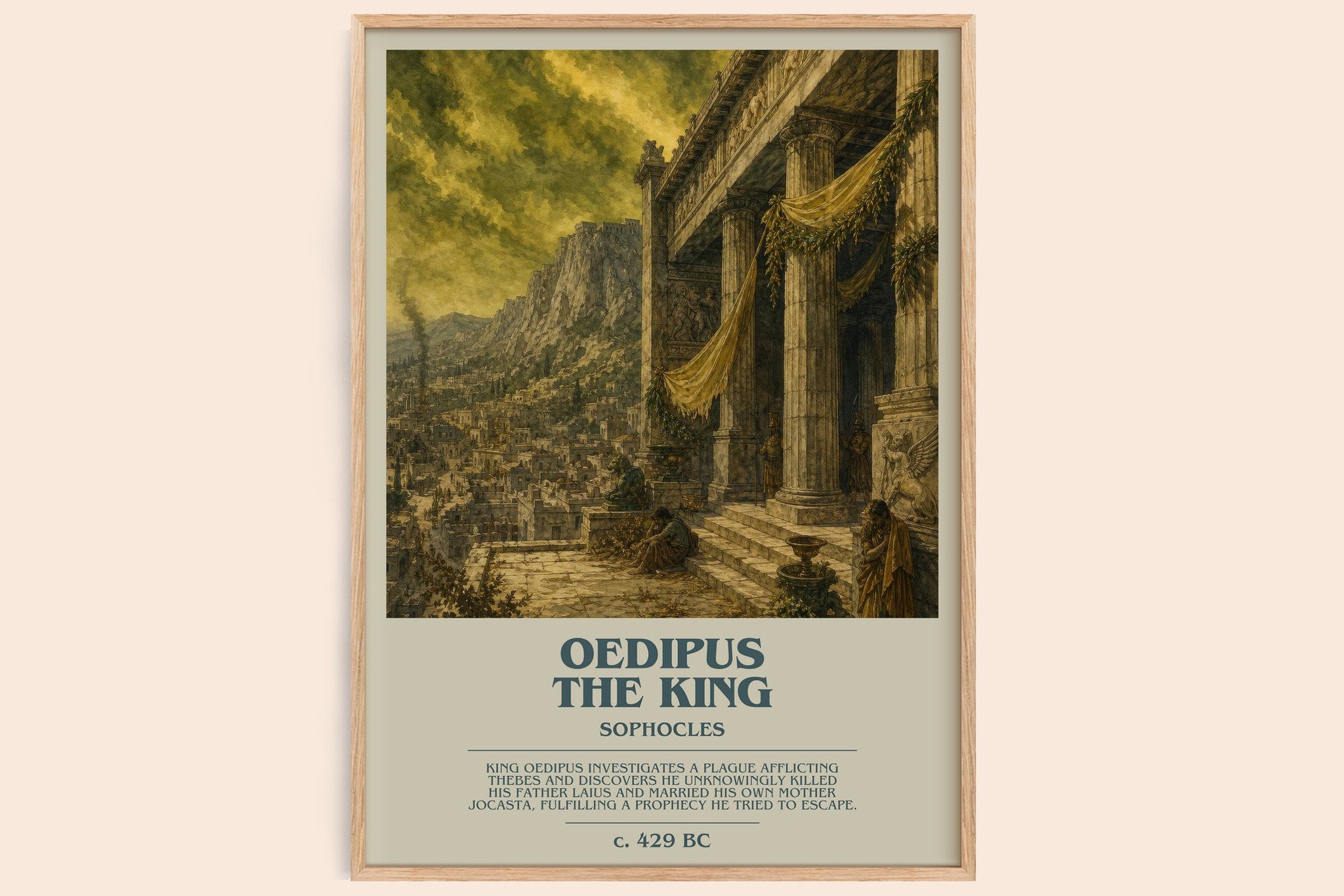 Oedipus the King Bookish Wall Art by Sophocles