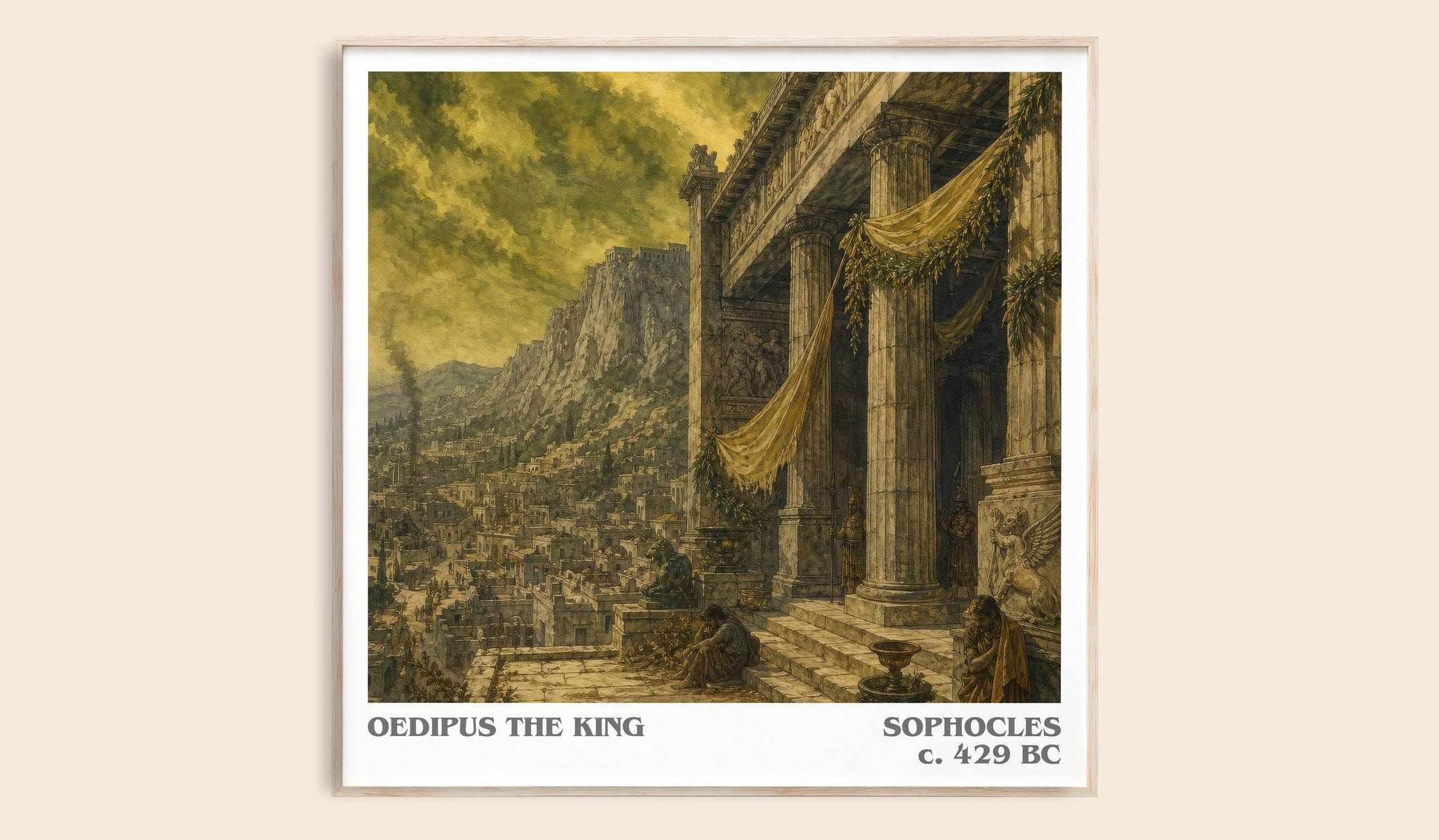 Oedipus the King Literary Art Print by Sophocles