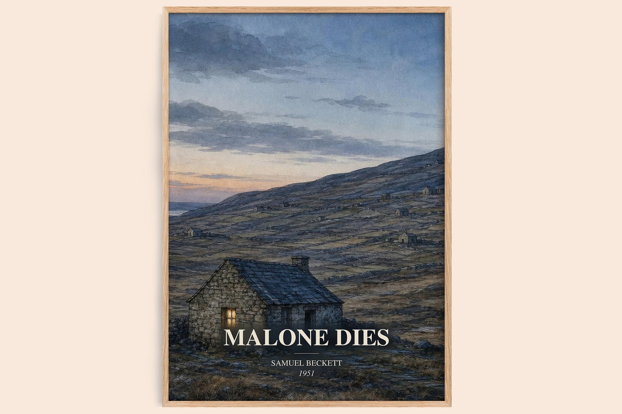 Malone Dies Book Watercolour Illustration by Samuel Beckett