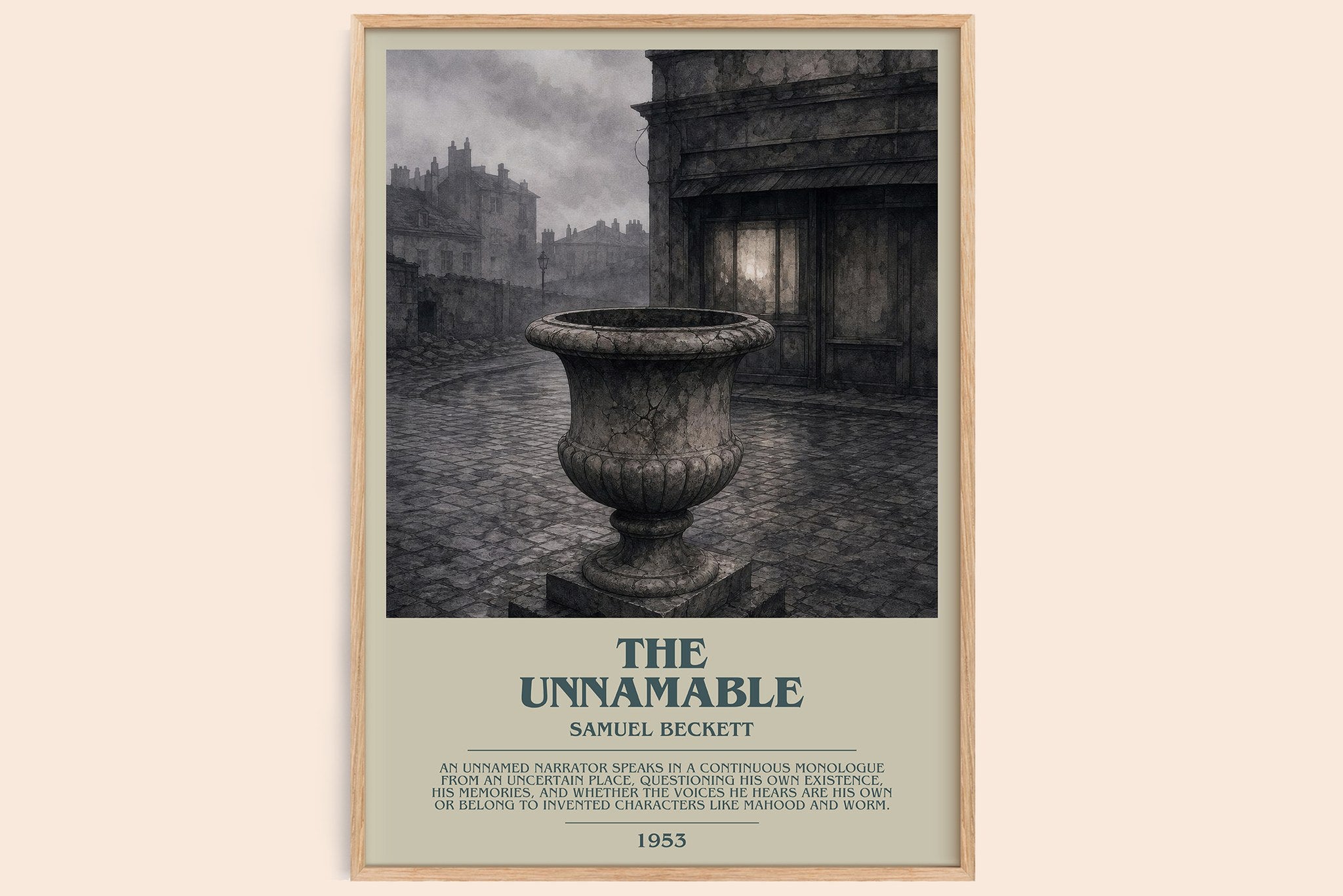 The Unnamable Bookish Wall Art by Samuel Beckett