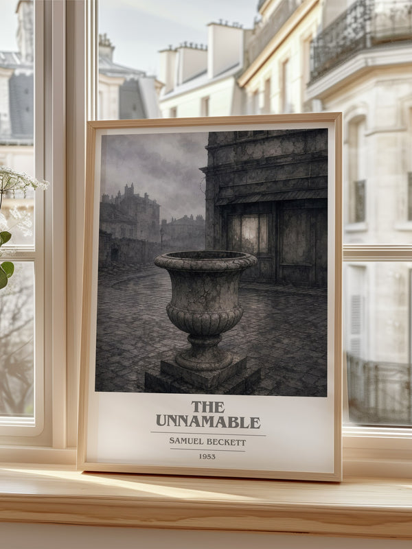 The Unnamable book cover poster colour and style options – Samuel Beckett book art