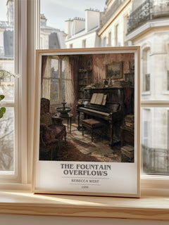 The Fountain Overflows book cover poster colour and style options – Rebecca West book art