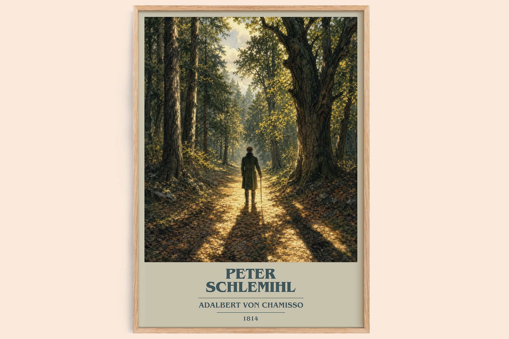 Peter Schlemihl Book Cover Poster by Adalbert von Chamisso
