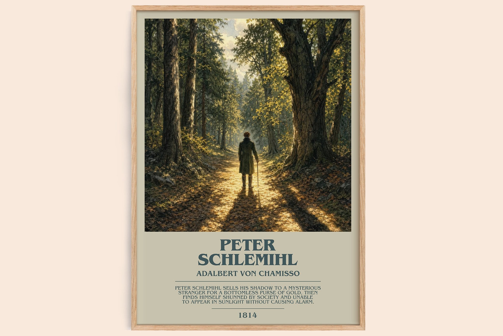 Peter Schlemihl Bookish Wall Art by Adalbert von Chamisso