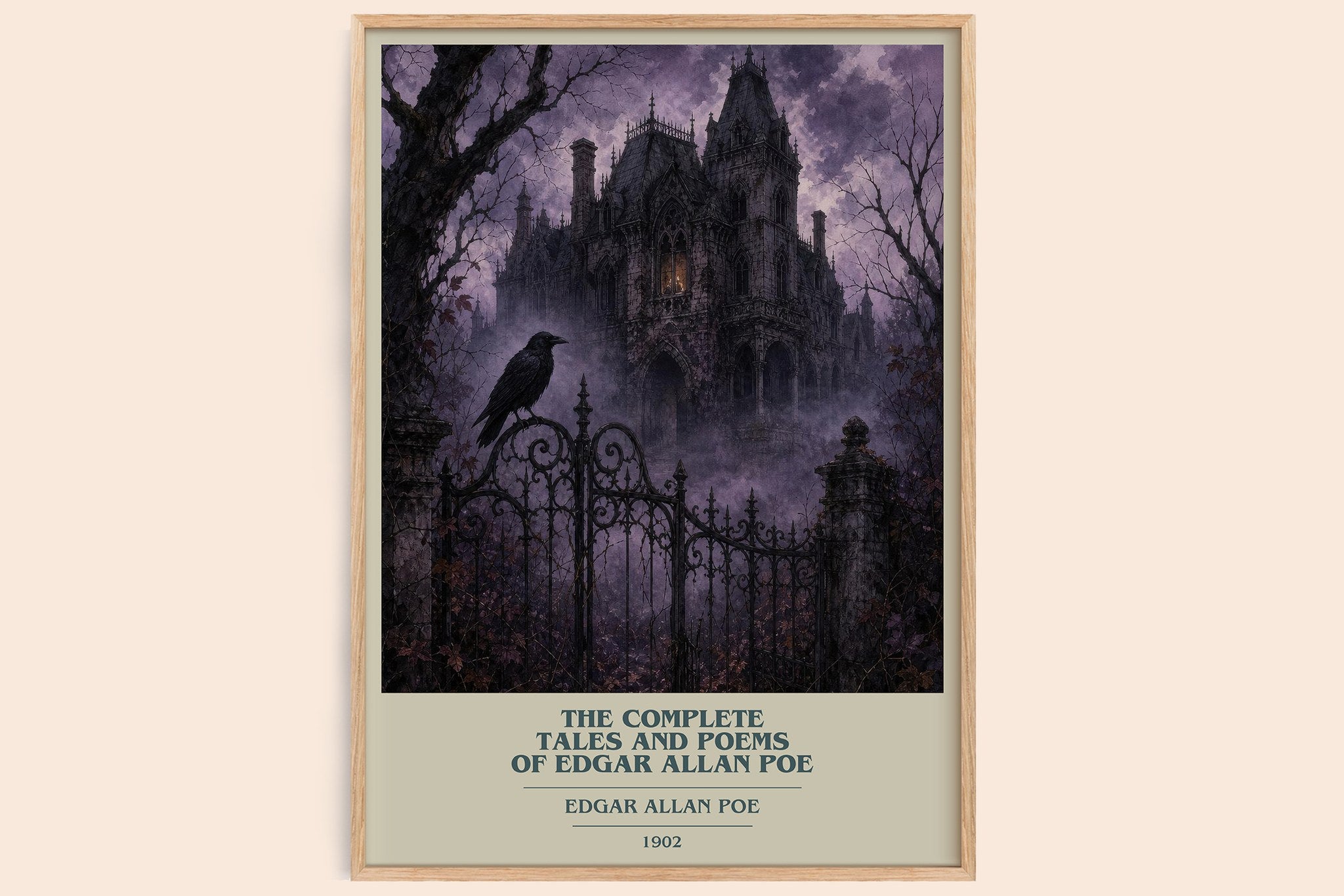 Complete Tales and Poems of Edgar Allan Poe Book Cover Poster by Edgar Allan Poe