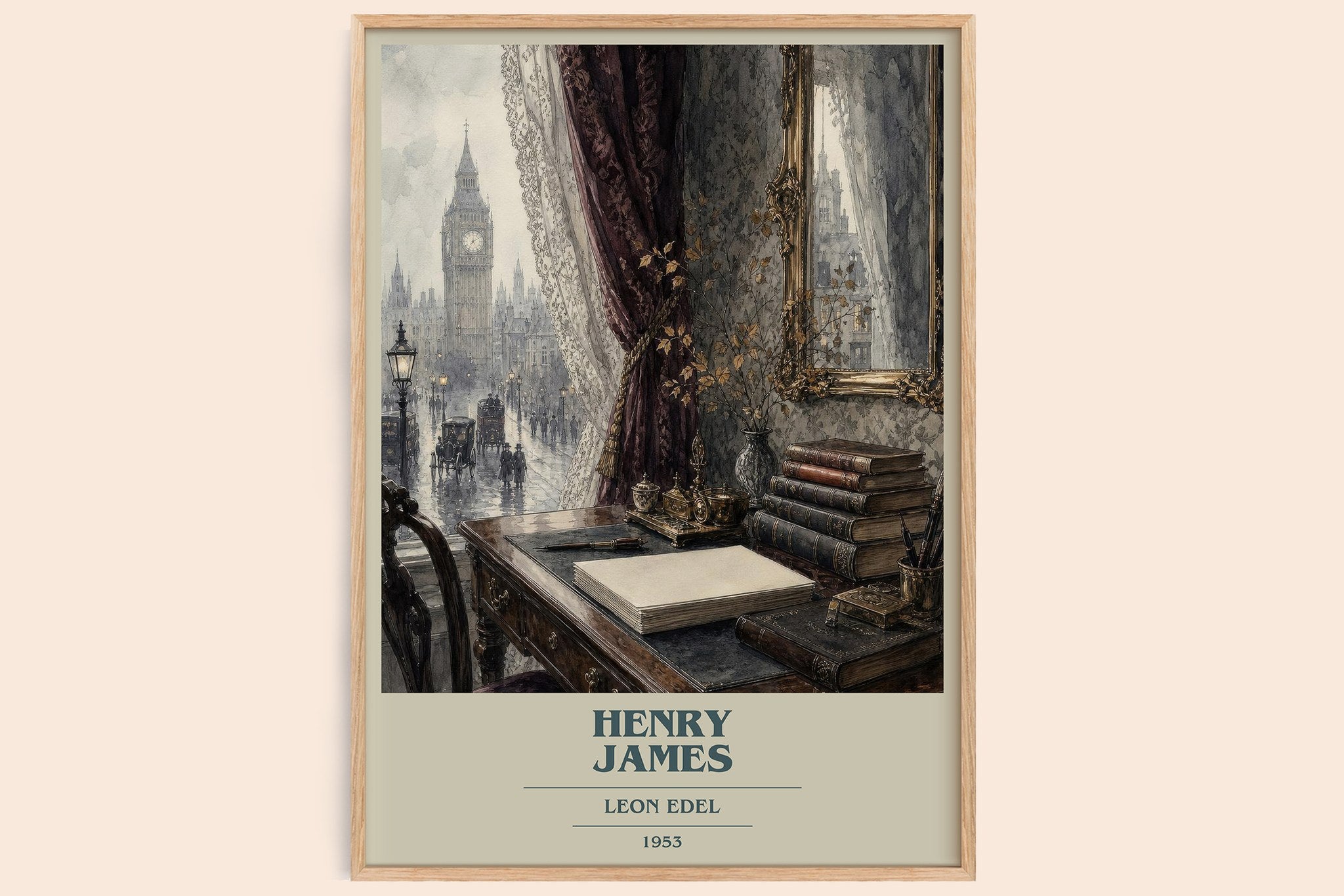 Henry James Book Cover Poster by Leon Edel