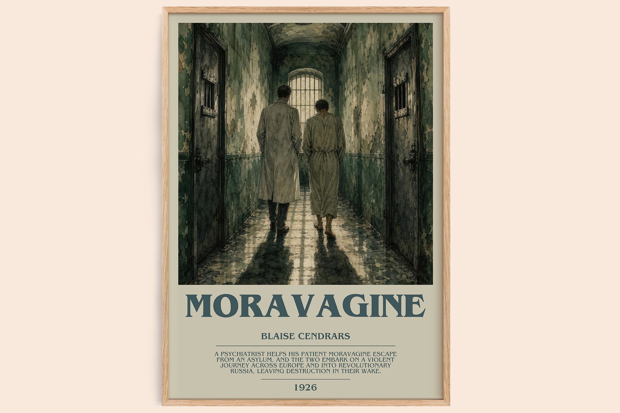 Moravagine Bookish Wall Art by Blaise Cendrars