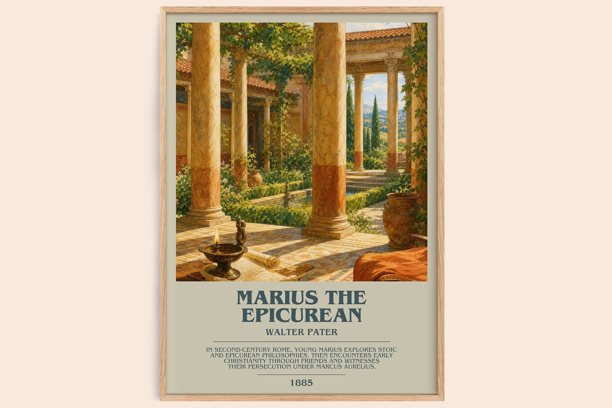 Marius the Epicurean Bookish Wall Art by Walter Pater