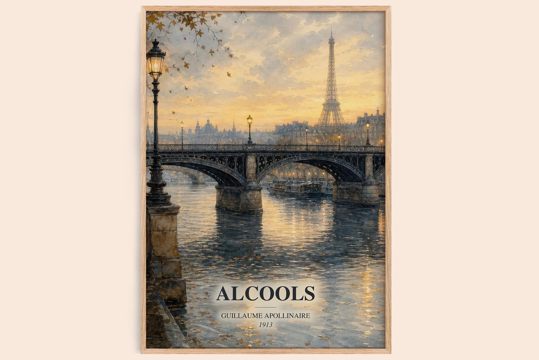 Alcools Book Watercolour Illustration by Guillaume Apollinaire
