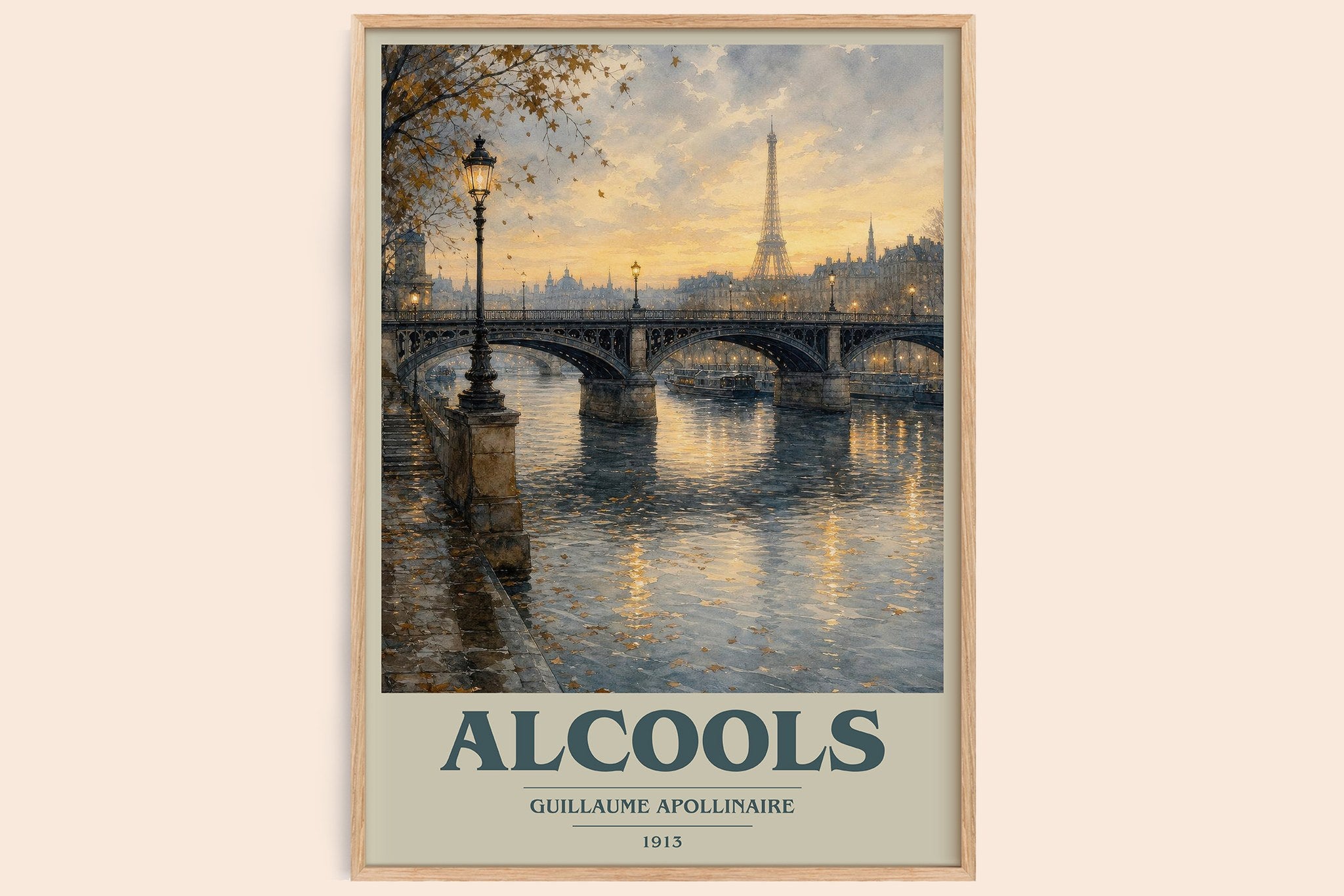 Alcools Book Cover Poster by Guillaume Apollinaire