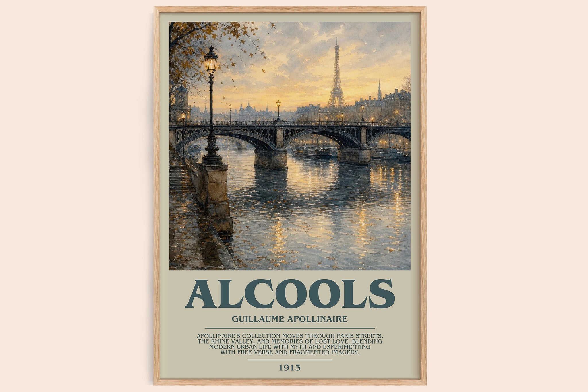 Alcools Bookish Wall Art by Guillaume Apollinaire