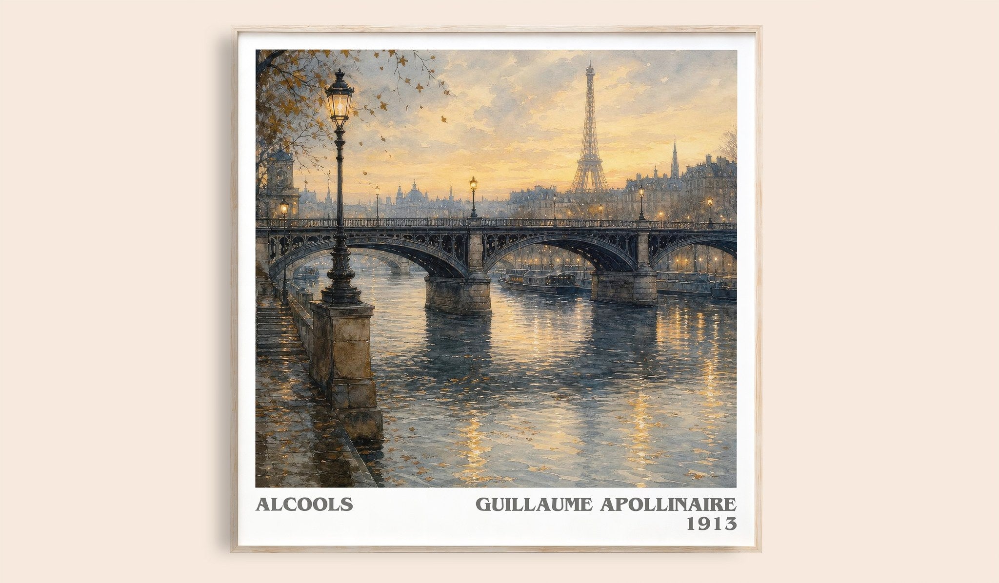 Alcools Literary Art Print by Guillaume Apollinaire