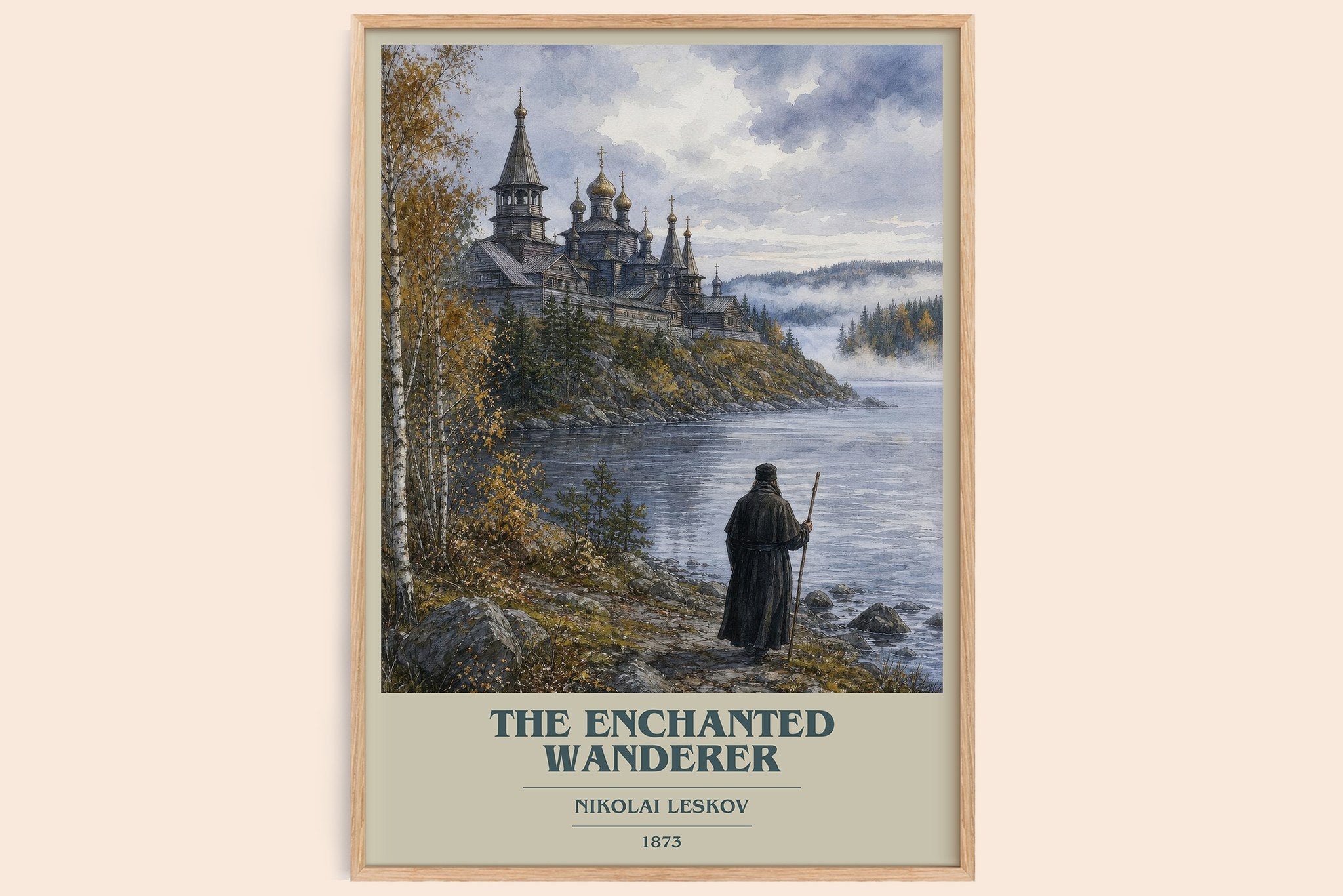 The Enchanted Wanderer Book Cover Poster by Nikolai Leskov