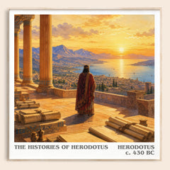 The Histories of Herodotus literary book poster by Herodotus – framed literary art print