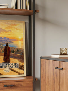 The Histories of Herodotus book watercolour illustration paper finish options – matte satin gloss