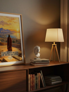 The Histories of Herodotus watercolour print on bookshelf – Herodotus fan gift