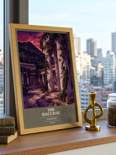 The Bacchae book cover poster colour and style options – Euripides book art