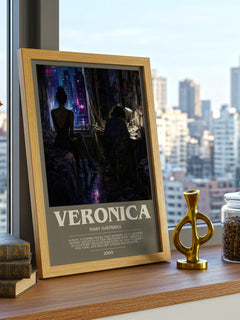 Veronica bookish poster colour and style options – Mary Gaitskill book art