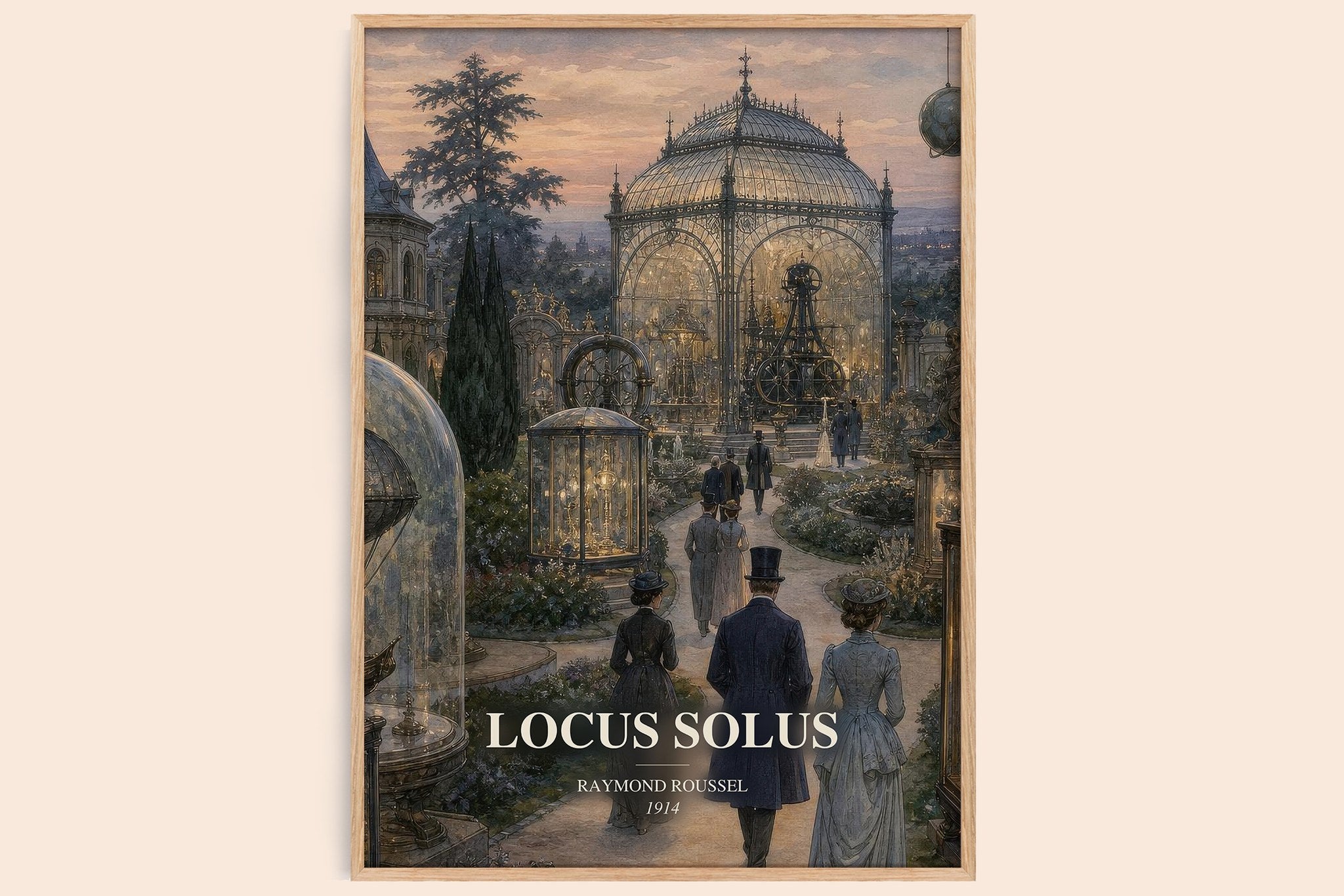 Locus Solus Book Watercolour Illustration by Raymond Roussel