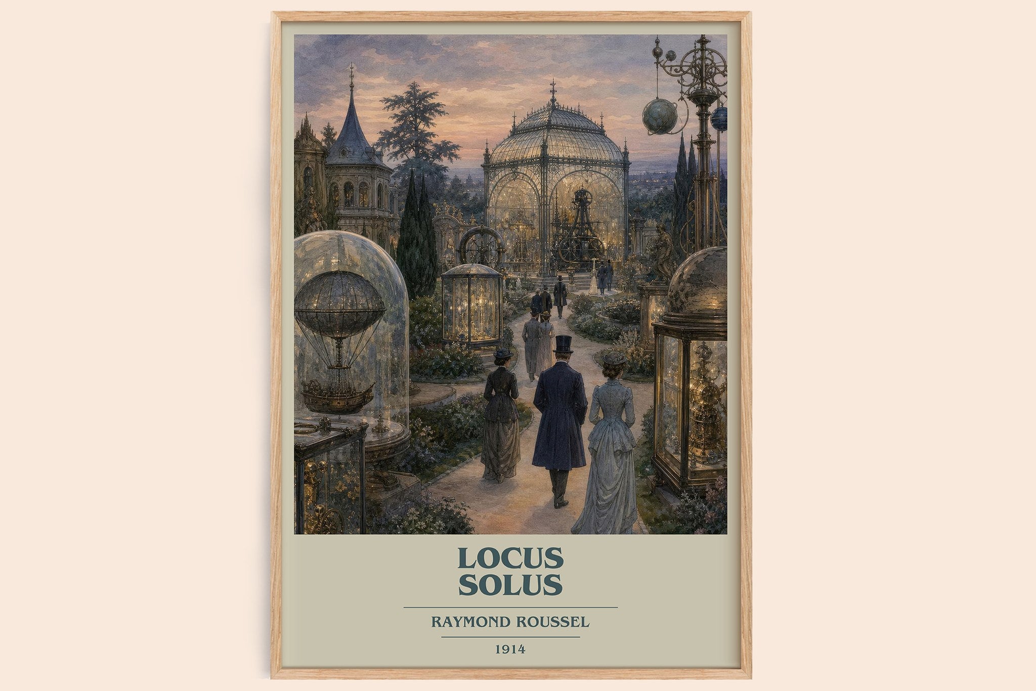 Locus Solus Book Cover Poster by Raymond Roussel