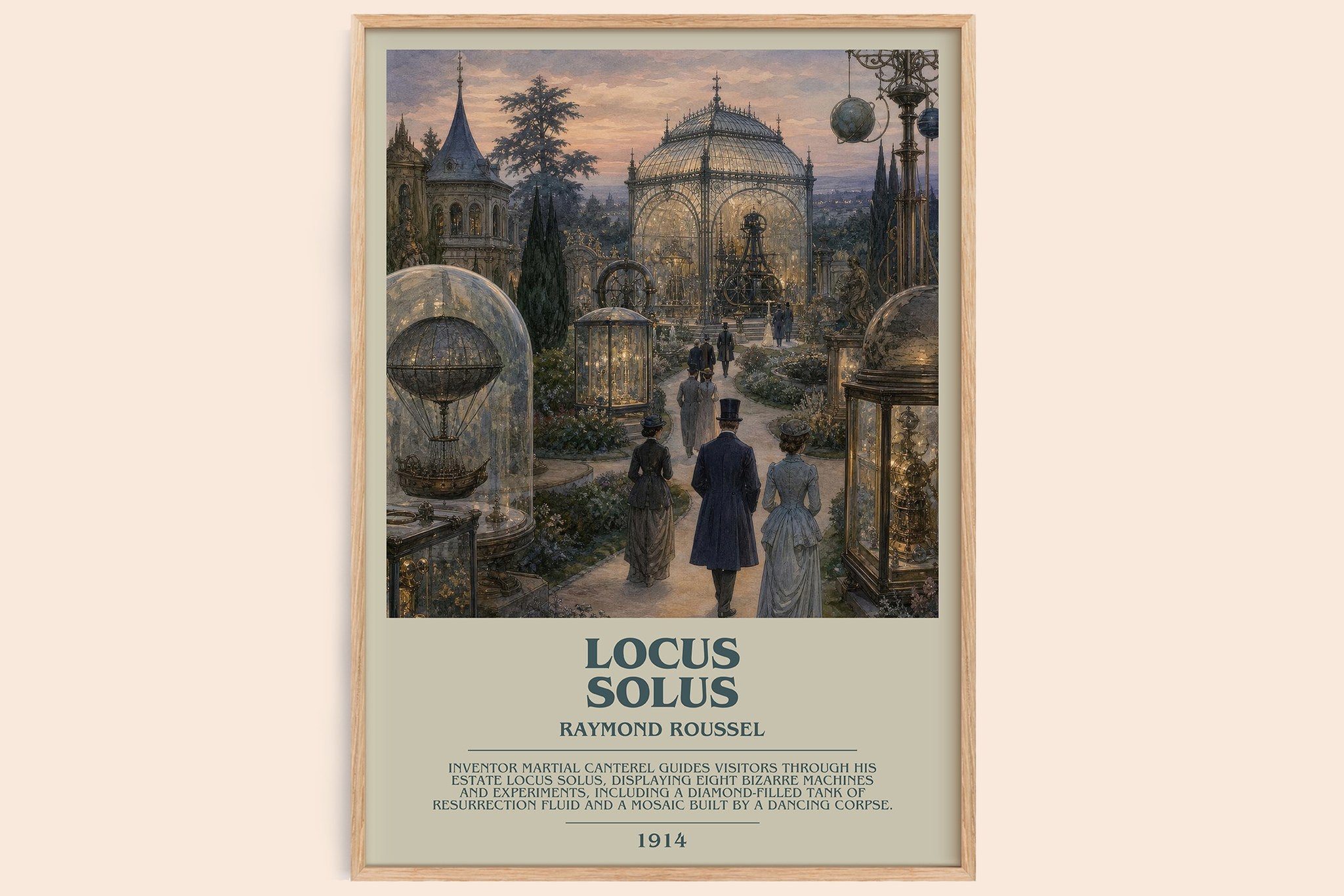 Locus Solus Bookish Wall Art by Raymond Roussel