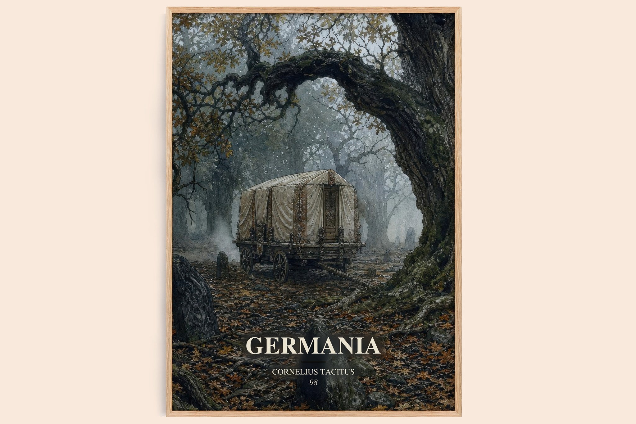 Germania Book Watercolour Illustration by Cornelius Tacitus