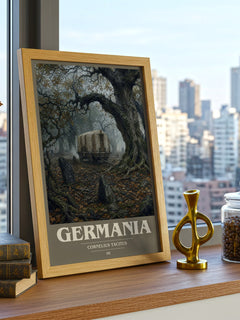 Germania book cover poster colour and style options – Cornelius Tacitus book art
