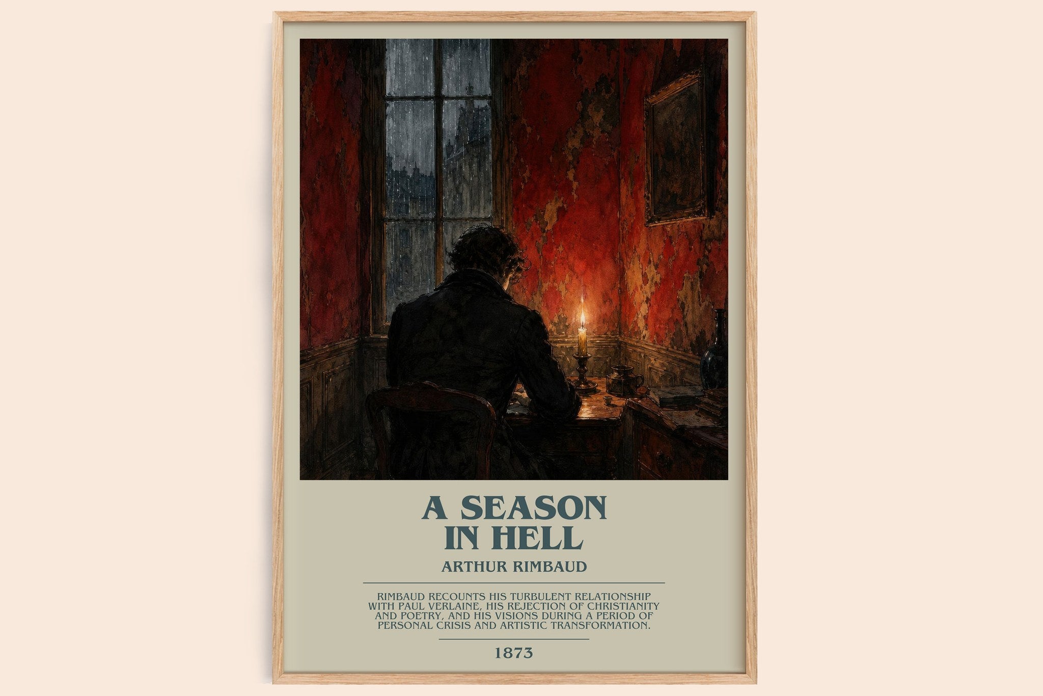 A Season in Hell Bookish Wall Art by Arthur Rimbaud