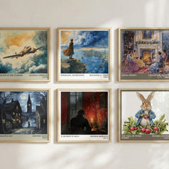 A Season in Hell literary print in frame leaning in hallway – poetry wall art