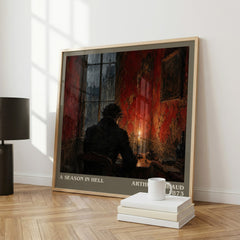 A Season in Hell literary art print colour and style options – Arthur Rimbaud book art