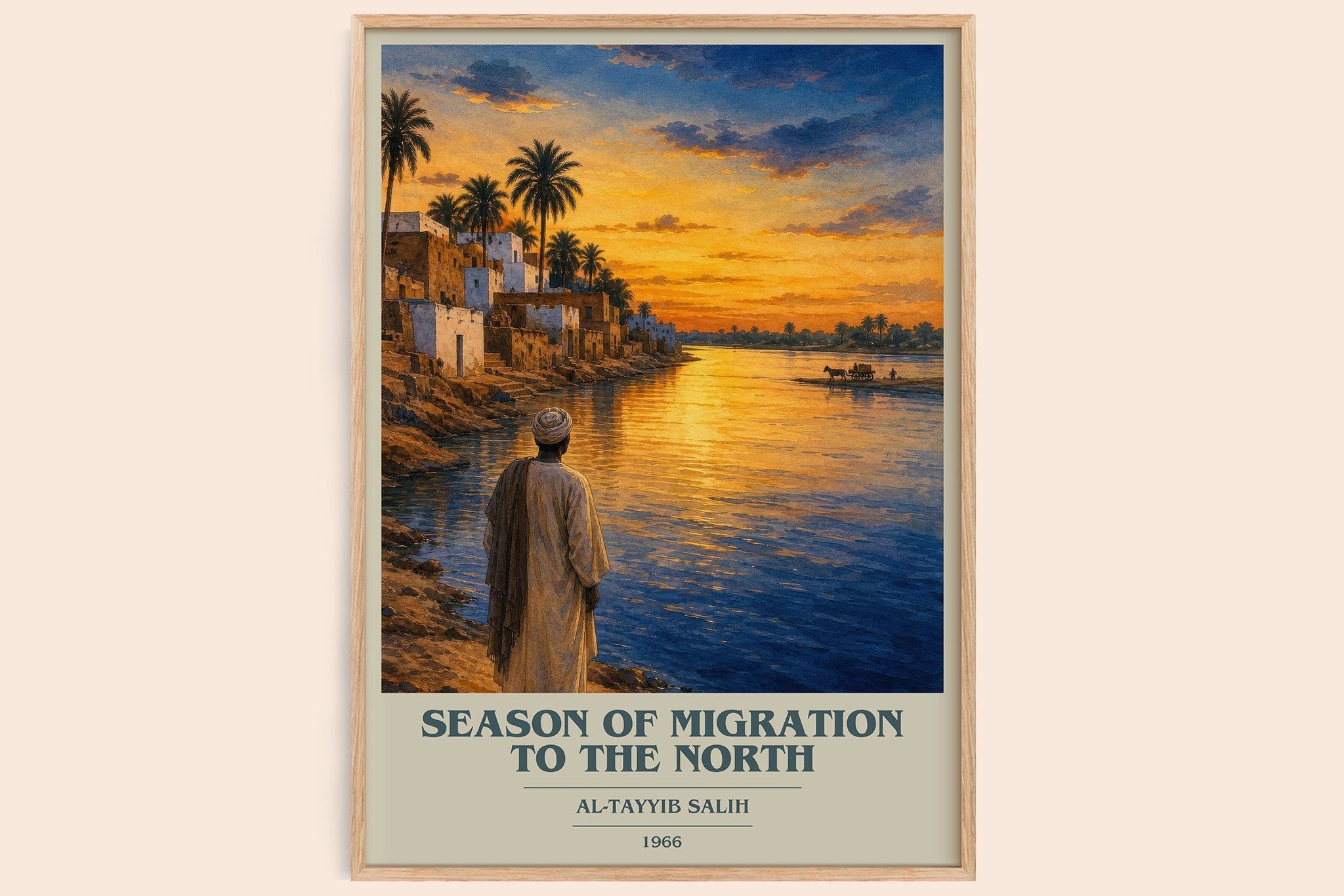 Season of Migration to the North Book Cover Poster by Al-Tayyib Salih
