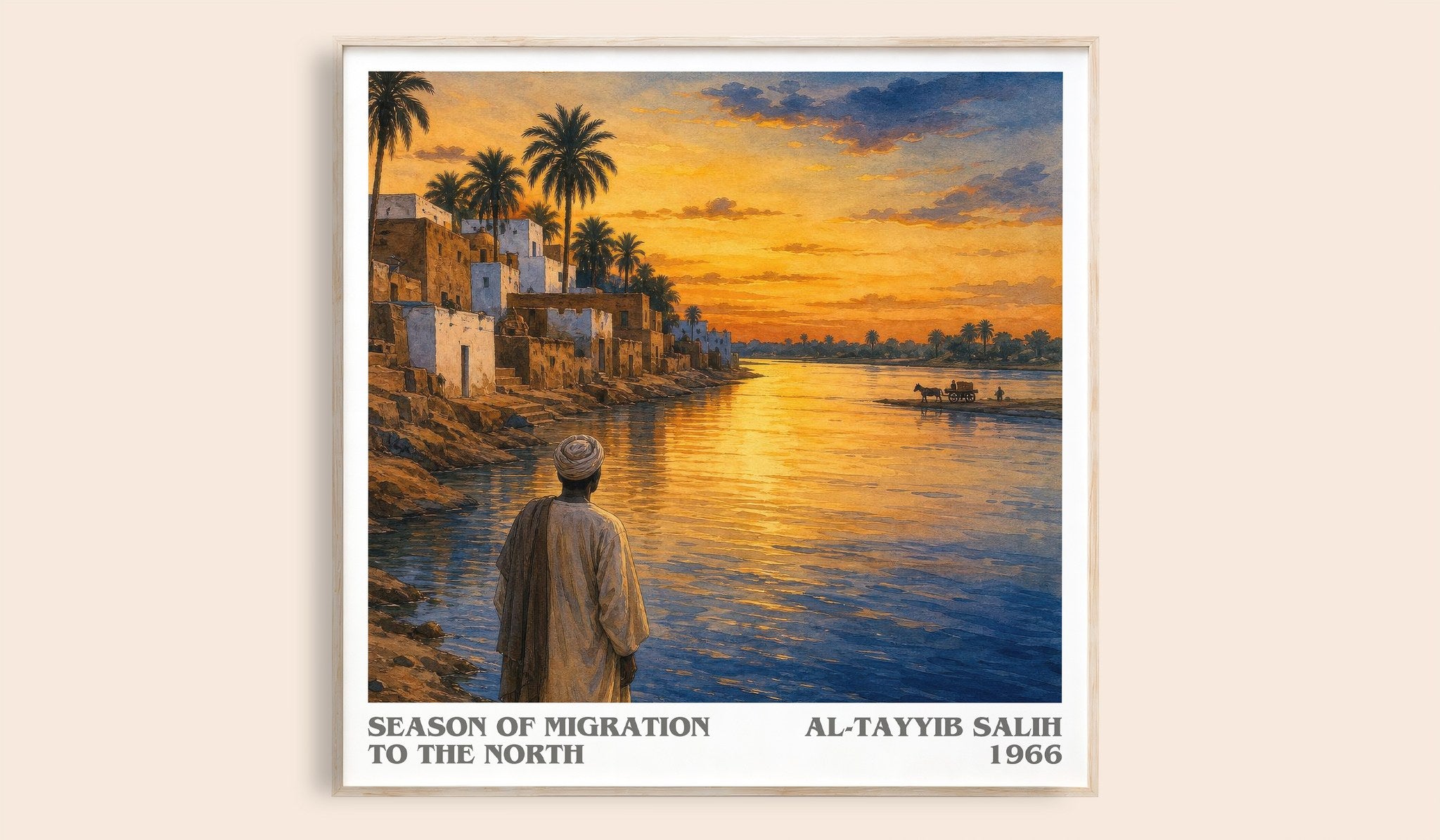 Season of Migration to the North Literary Art Print by Al-Tayyib Salih