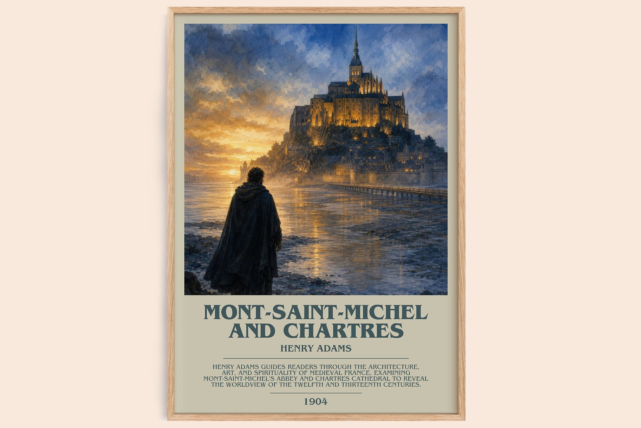 Mont-Saint-Michel and Chartres Bookish Wall Art by Henry Adams