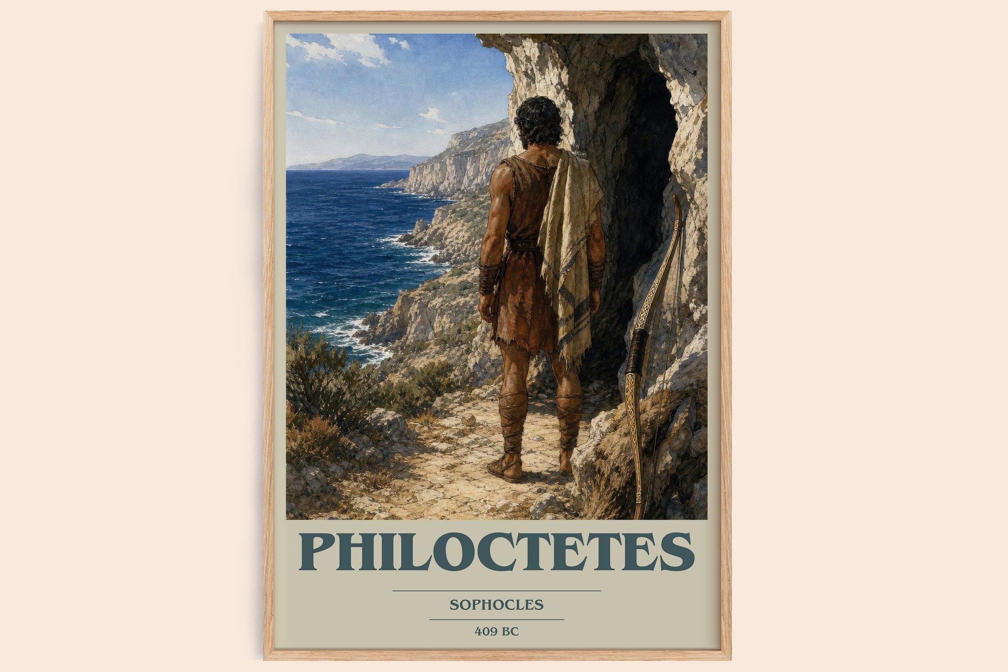 Philoctetes Book Cover Poster by Sophocles