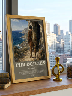 Philoctetes bookish poster colour and style options – Sophocles book art