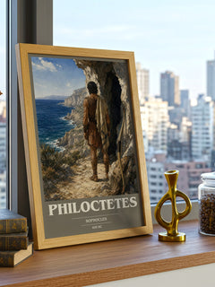 Philoctetes book cover poster colour and style options – Sophocles book art