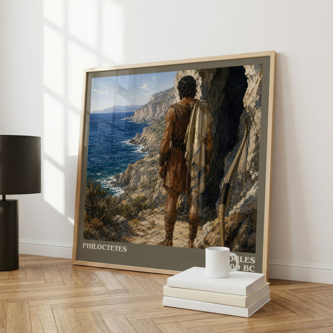 Philoctetes literary art print colour and style options – Sophocles book art
