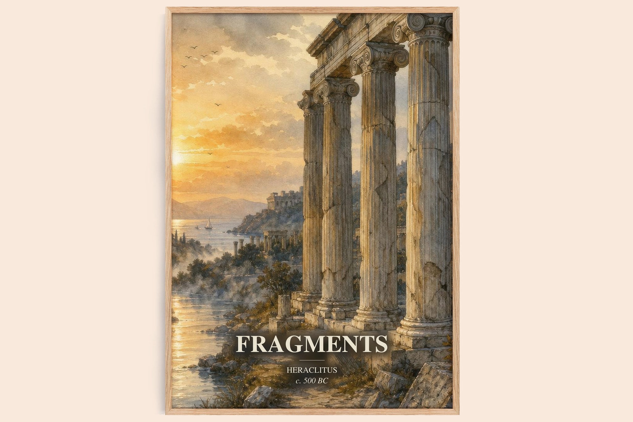 Fragments Book Watercolour Illustration by Heraclitus
