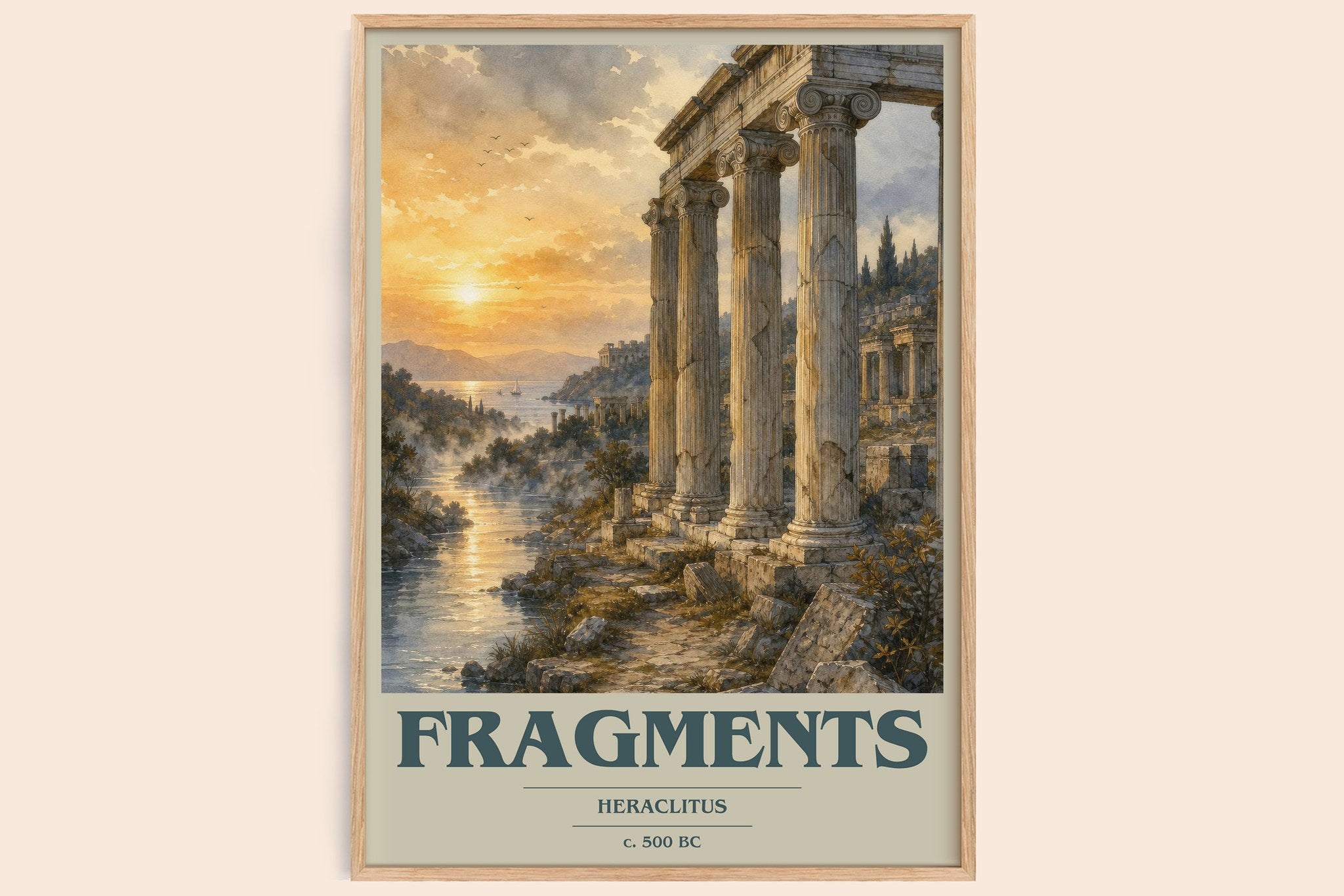 Fragments Book Cover Poster by Heraclitus