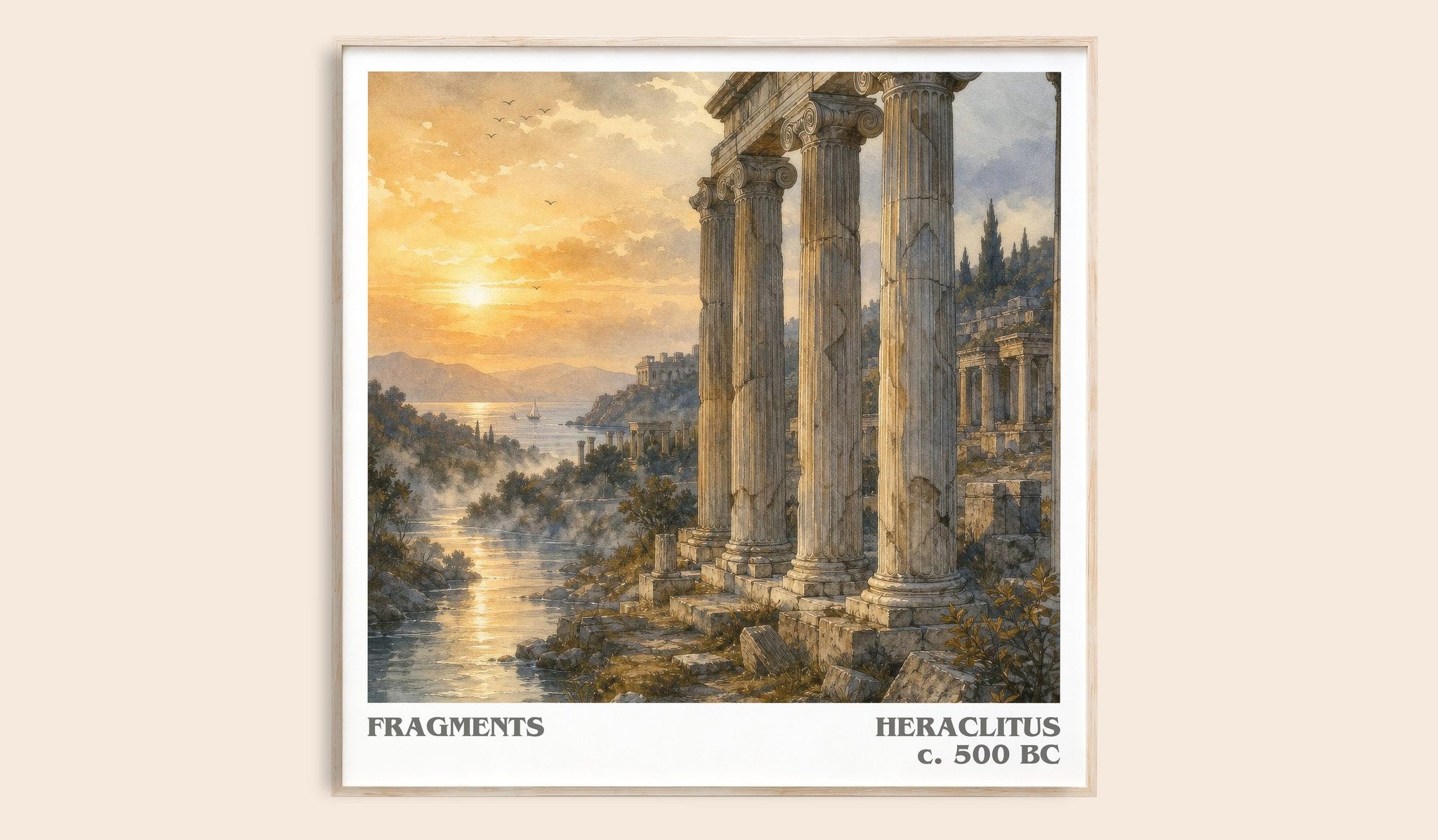 Fragments Literary Art Print by Heraclitus